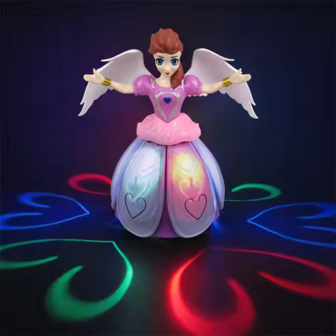 360Β° Spinning Musical Dancing Angel Princess Doll with LED Lights