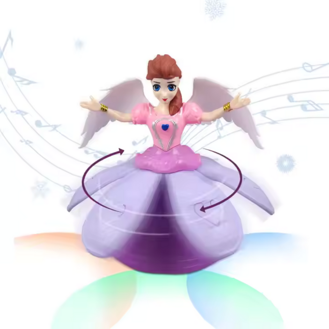 360Β° Spinning Musical Dancing Angel Princess Doll with LED Lights