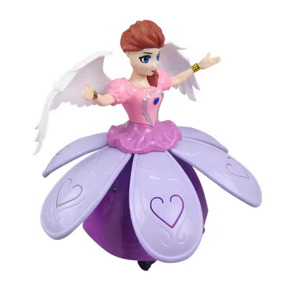 360Β° Spinning Musical Dancing Angel Princess Doll with LED Lights