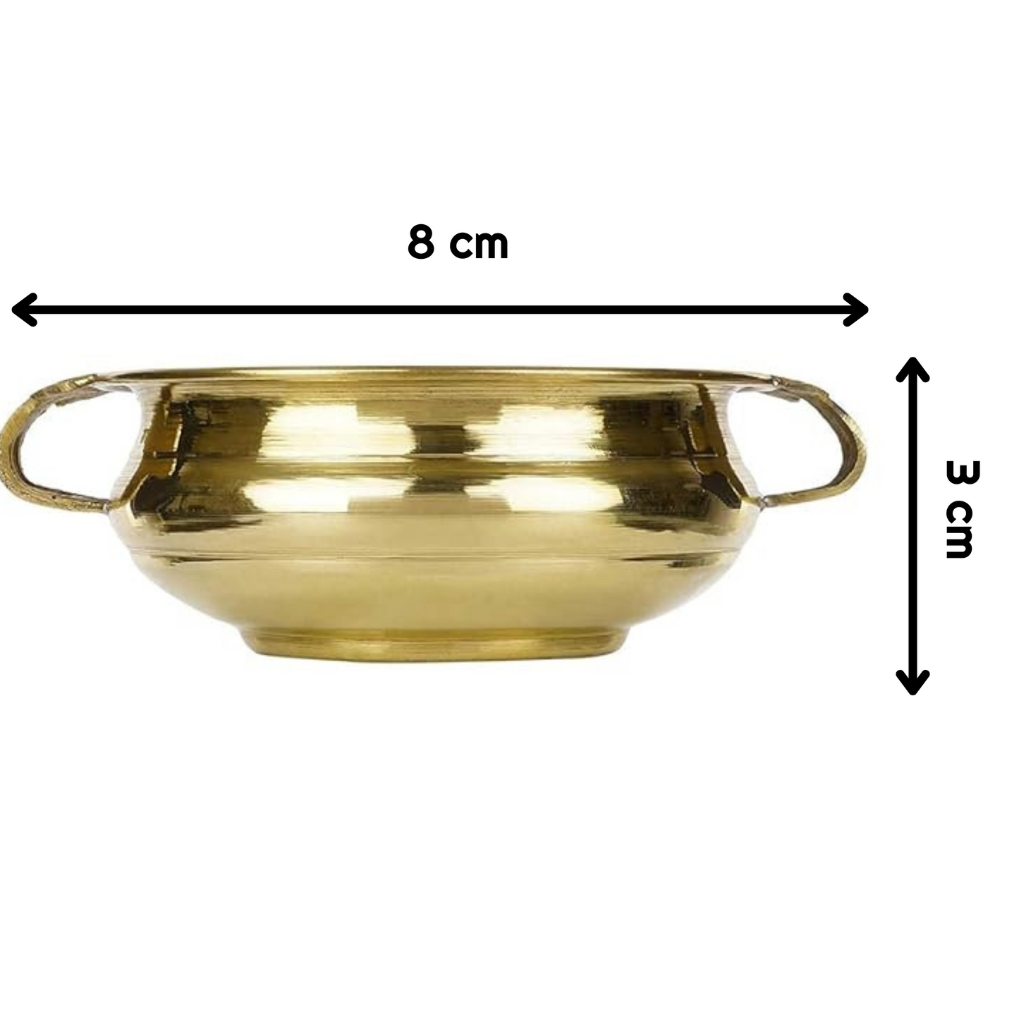 Traditional Brass Uruli Decorative Bowl (8 cm x 3 cm)