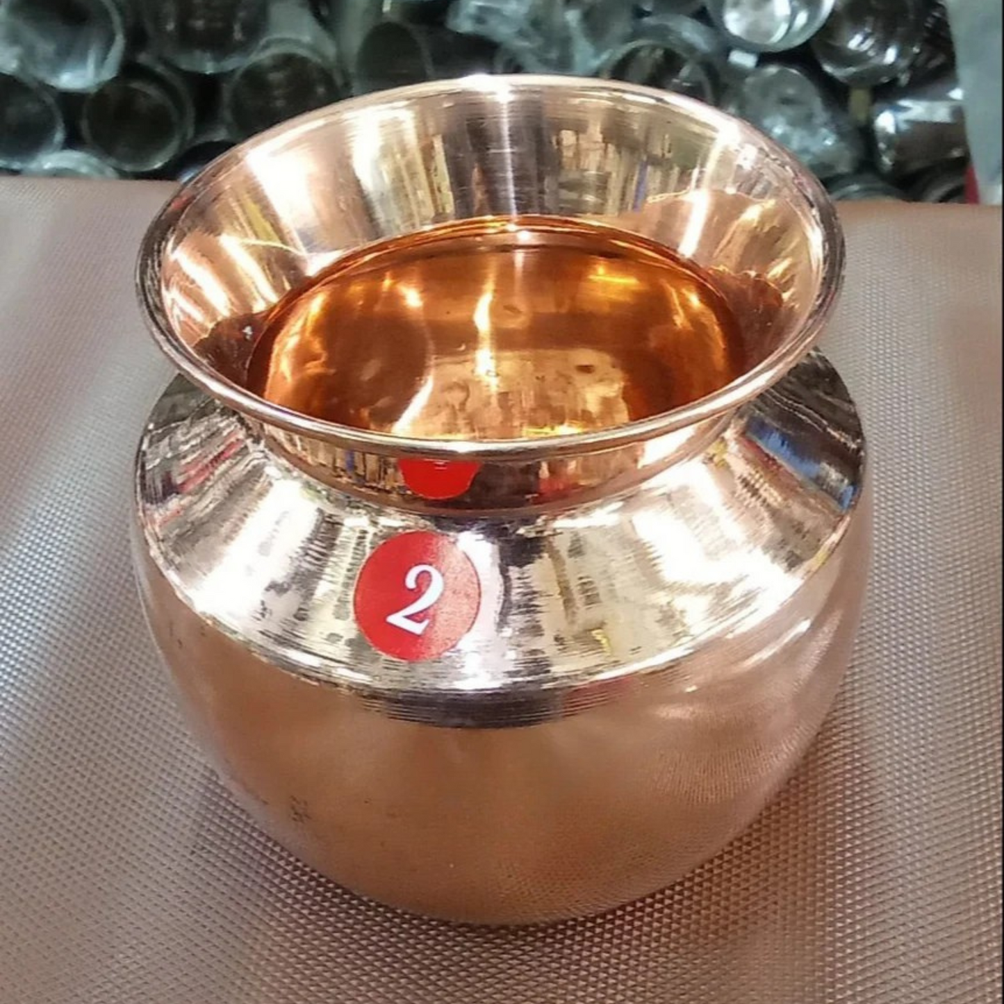 100% Pure Copper Traditional Water Kalash / Lota / Matka