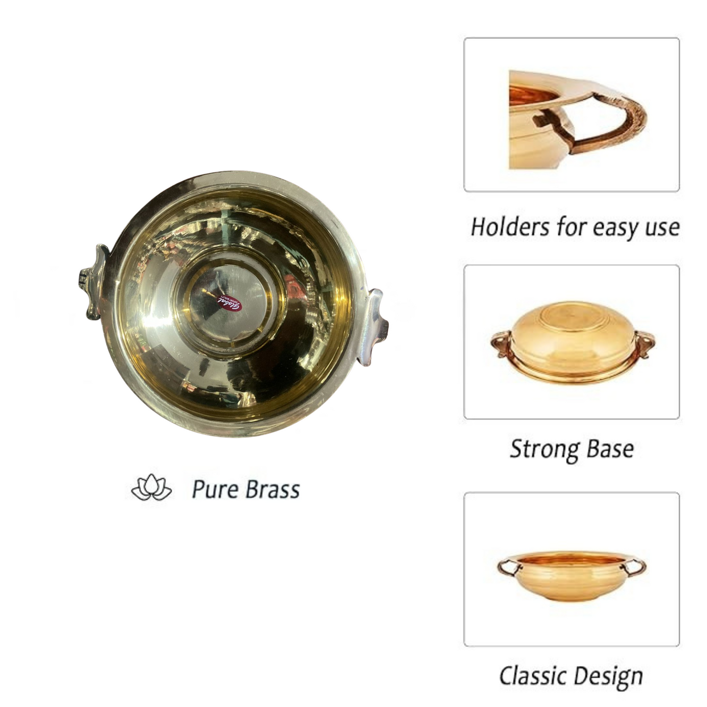 Traditional Brass Uruli Decorative Bowl (8 cm x 3 cm)