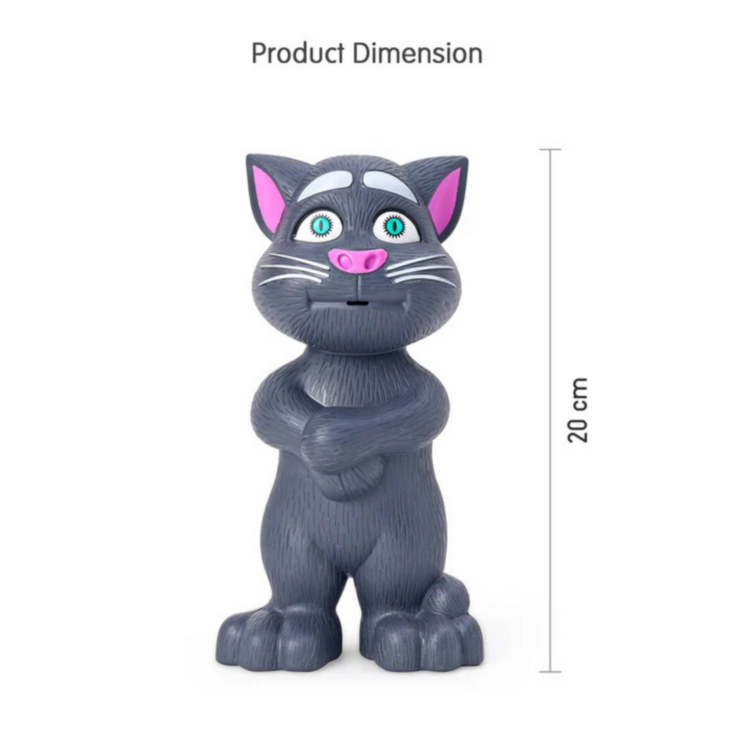 AI Buddy Tom β Touch & Talk Interactive Cat Toy