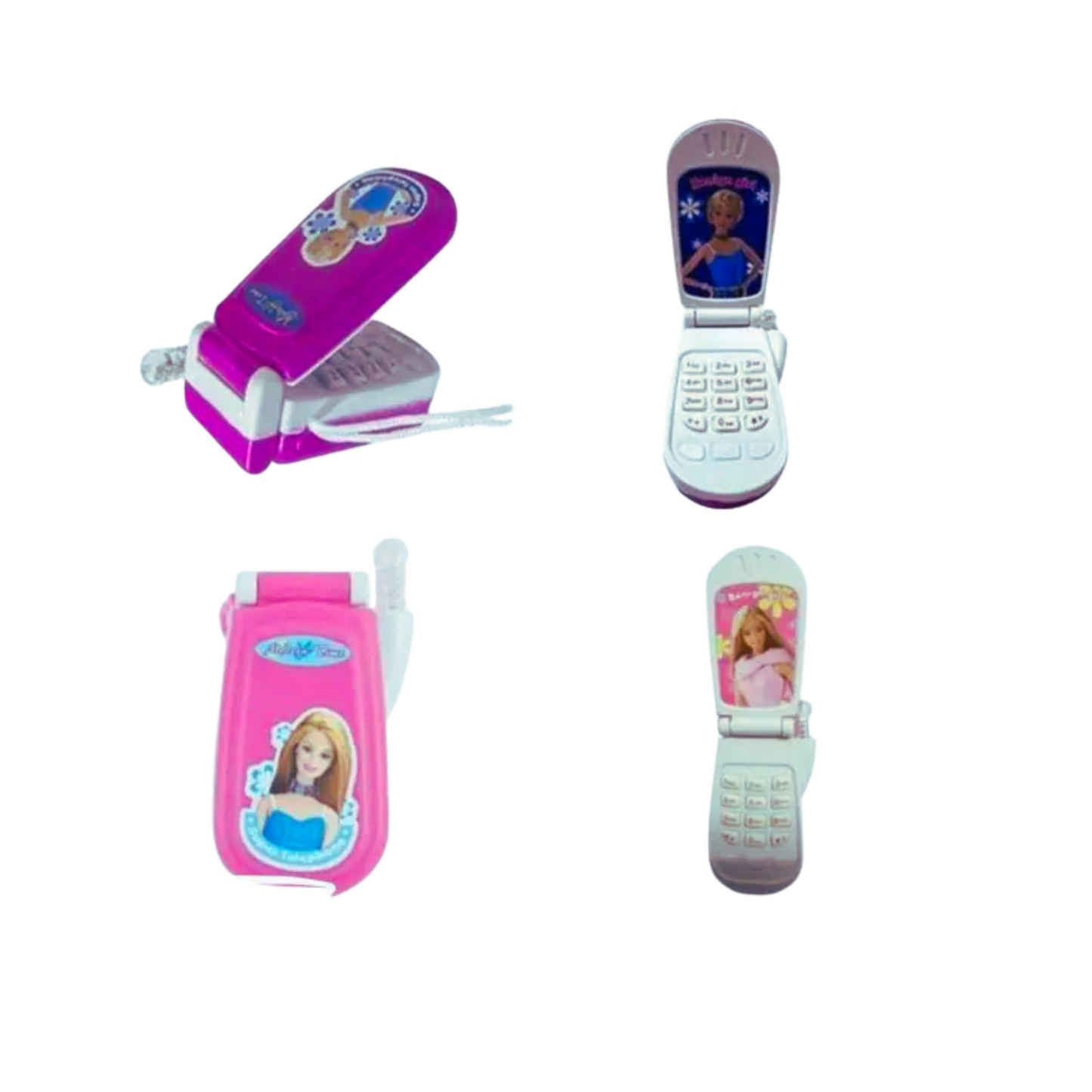 Benign Girl Toy Mobile Phone – Pretend Play Flip Phone for Kids