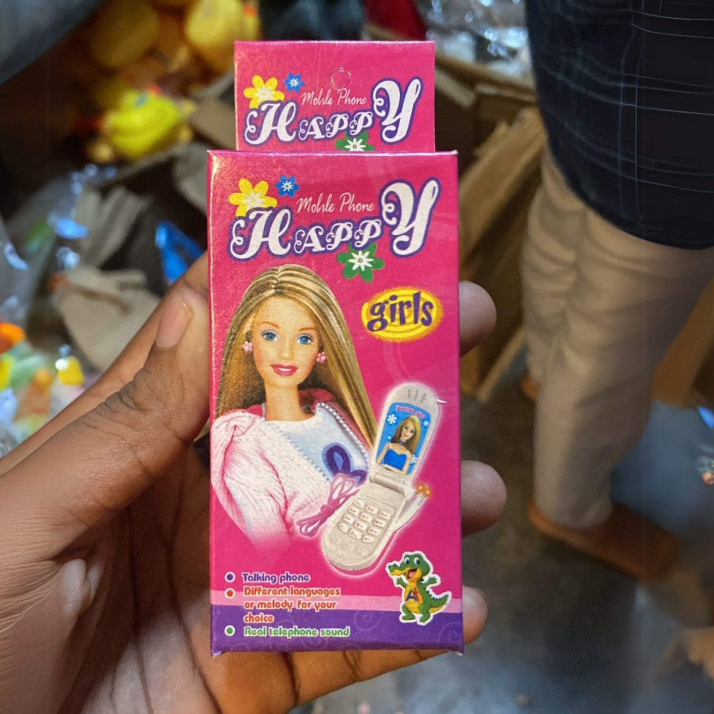 Benign Girl Toy Mobile Phone – Pretend Play Flip Phone for Kids