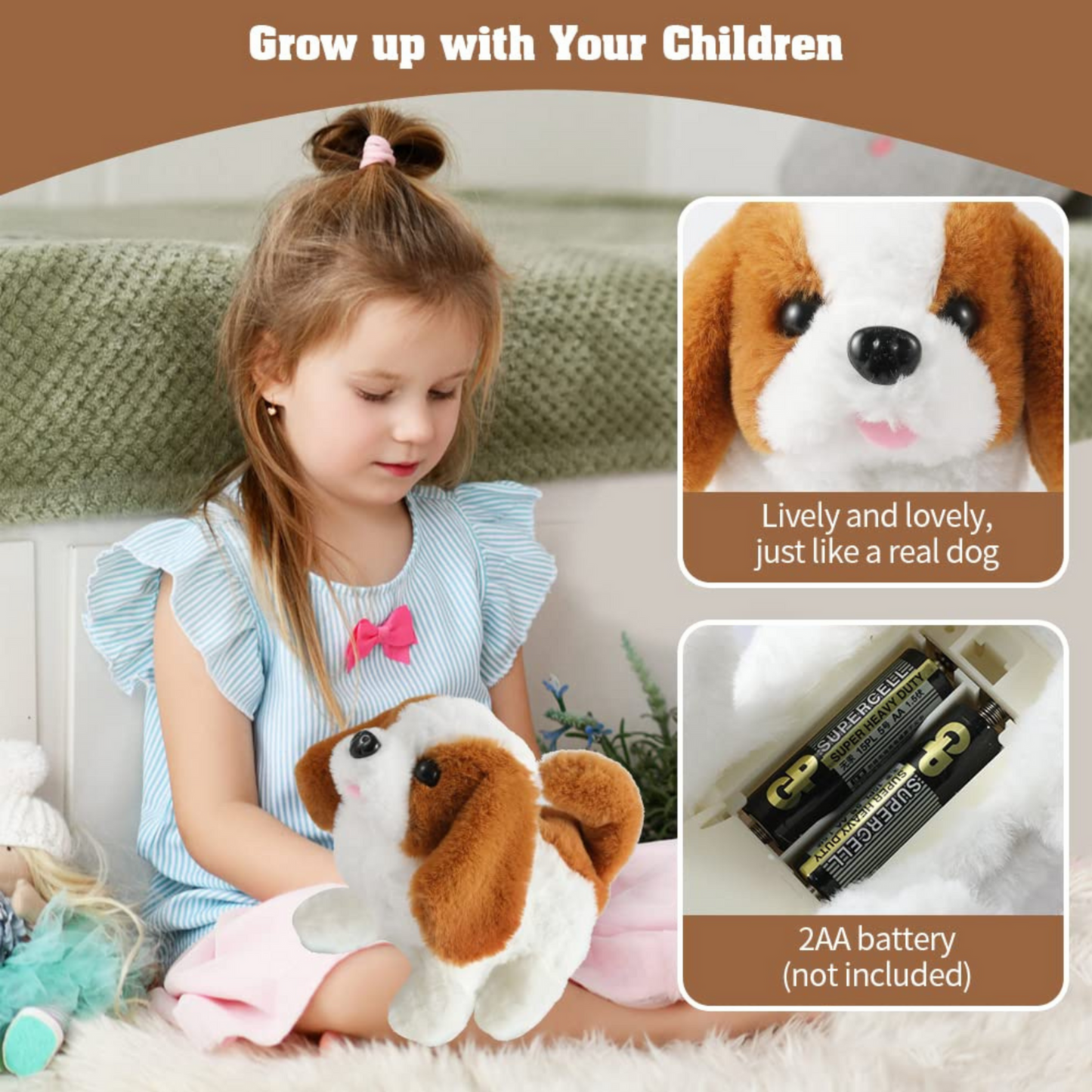 Flipping Electronic Puppy Toy
