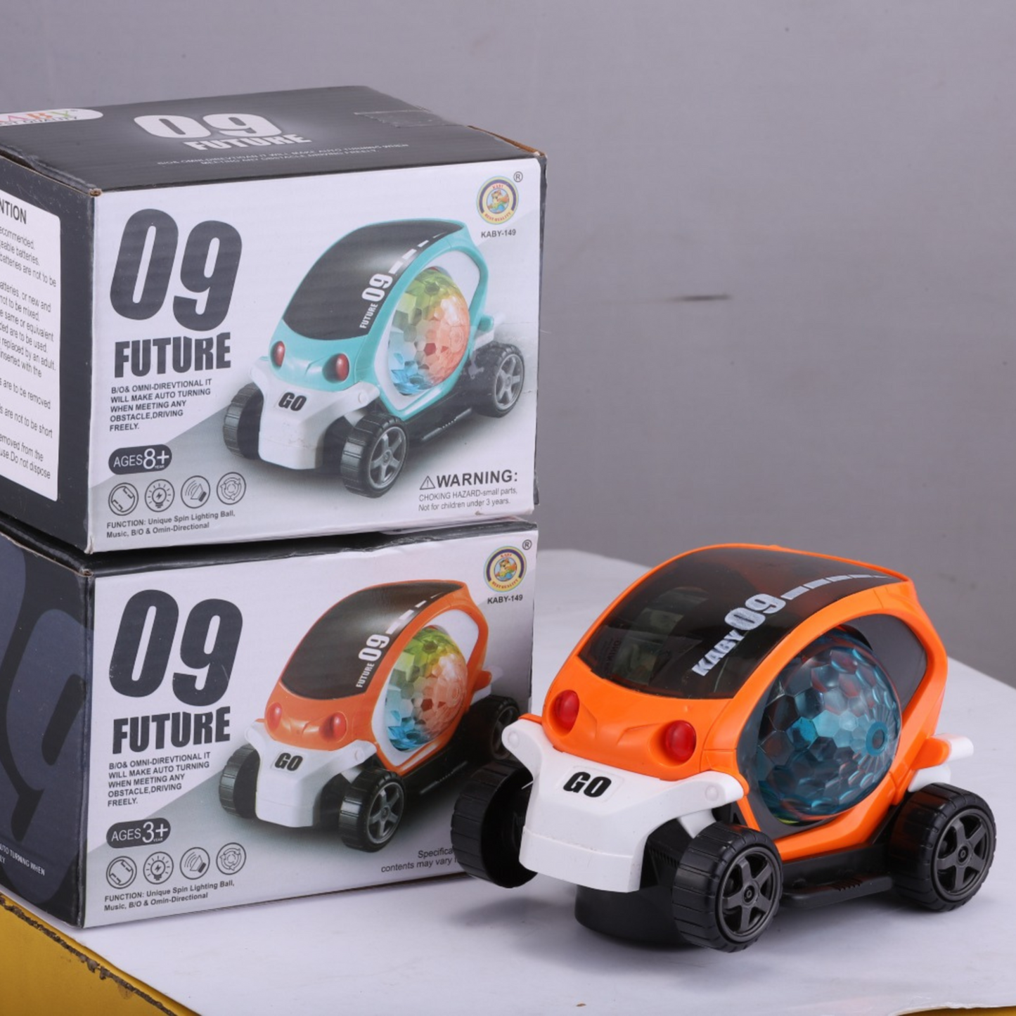 Future 09 Musical Stunt Car β 360Β° Rotating Toy with Flashing Lights & Music