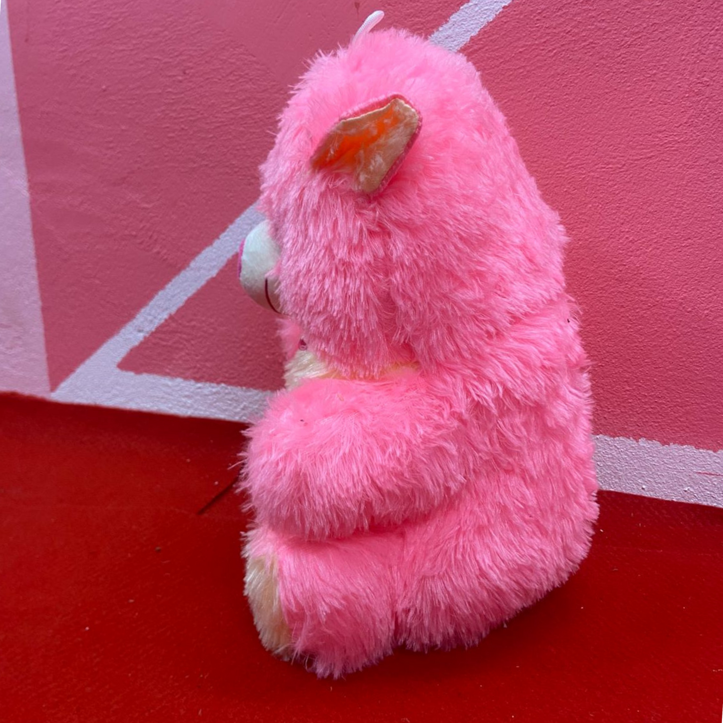 Small Plush Teddy Bear - Soft & Cuddly Stuffed Toy - Pink