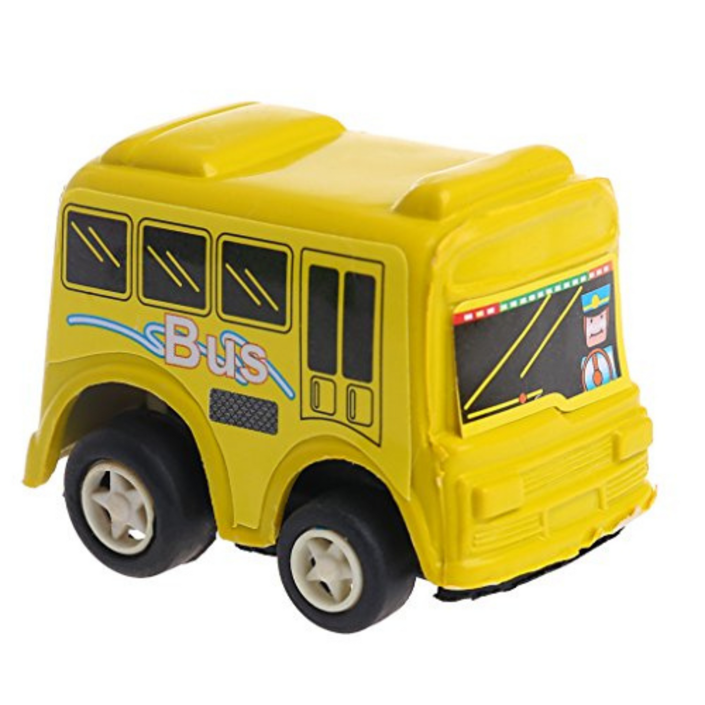 Miniature Racing Vehicles with Pull-Back Action - Durable and Colourful Toy Cars (Multicolour, Set of 6)