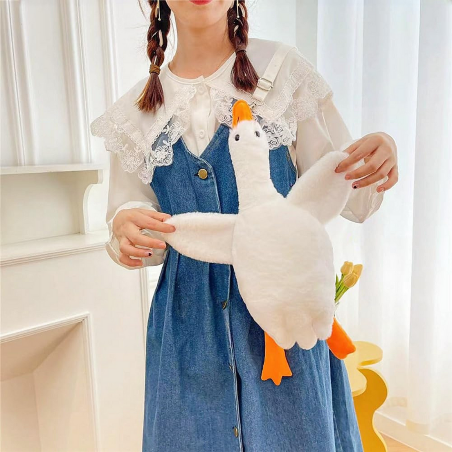 Premium Cute Goose Plush Toy – Soft & Huggable Stuffed Animal