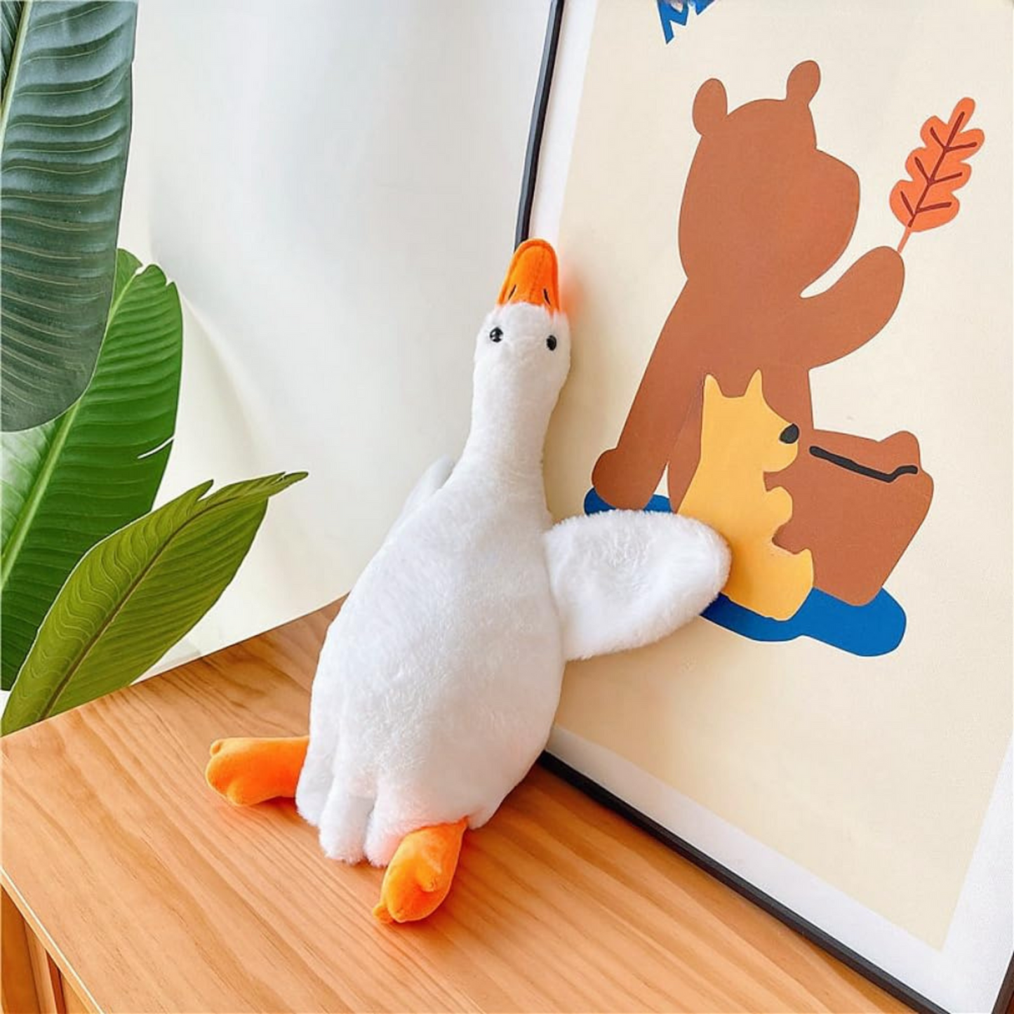 Premium Cute Goose Plush Toy – Soft & Huggable Stuffed Animal