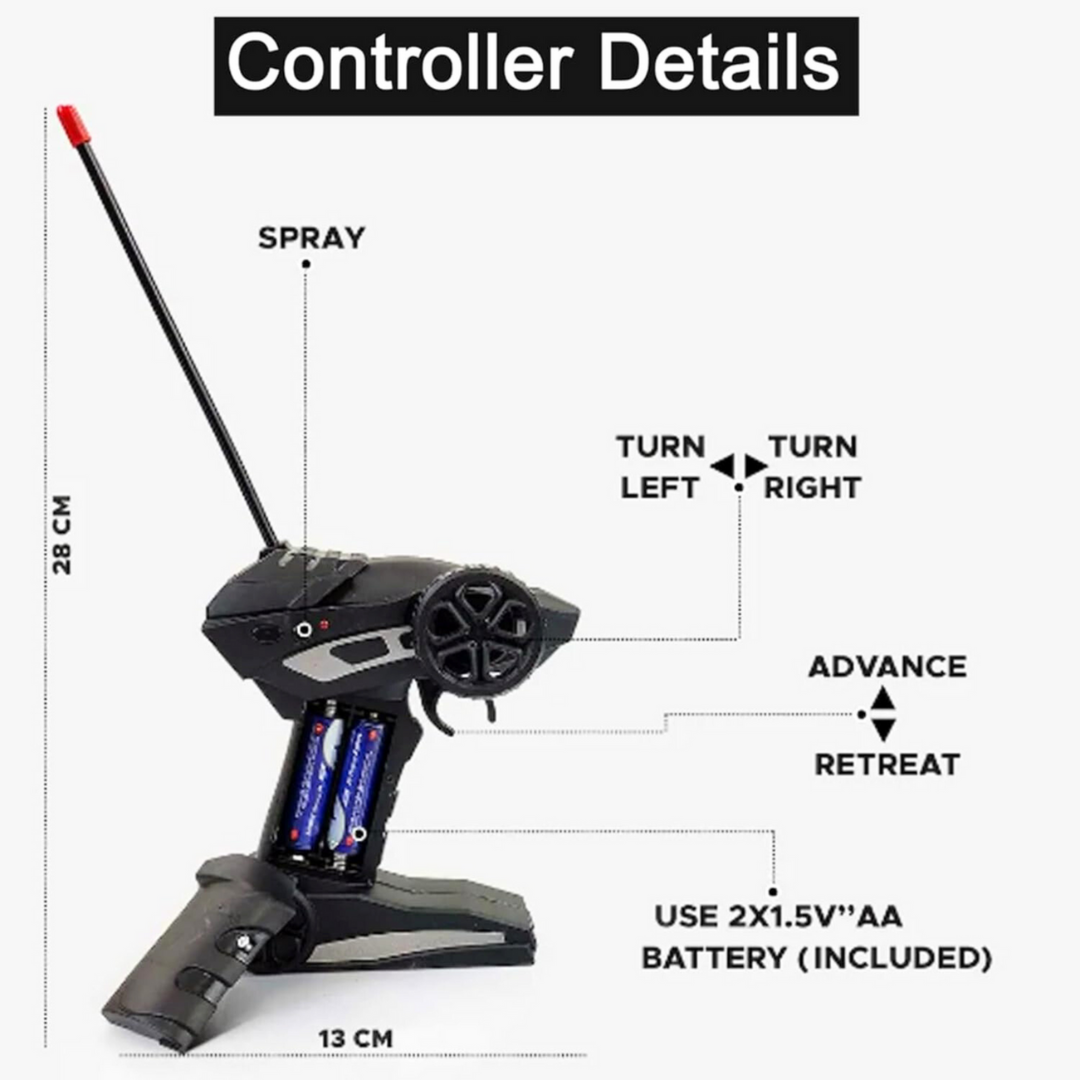 RC Monster Truck Toy โ Off-Road Car with Mist Smoke & LED Lights | Rechargeable