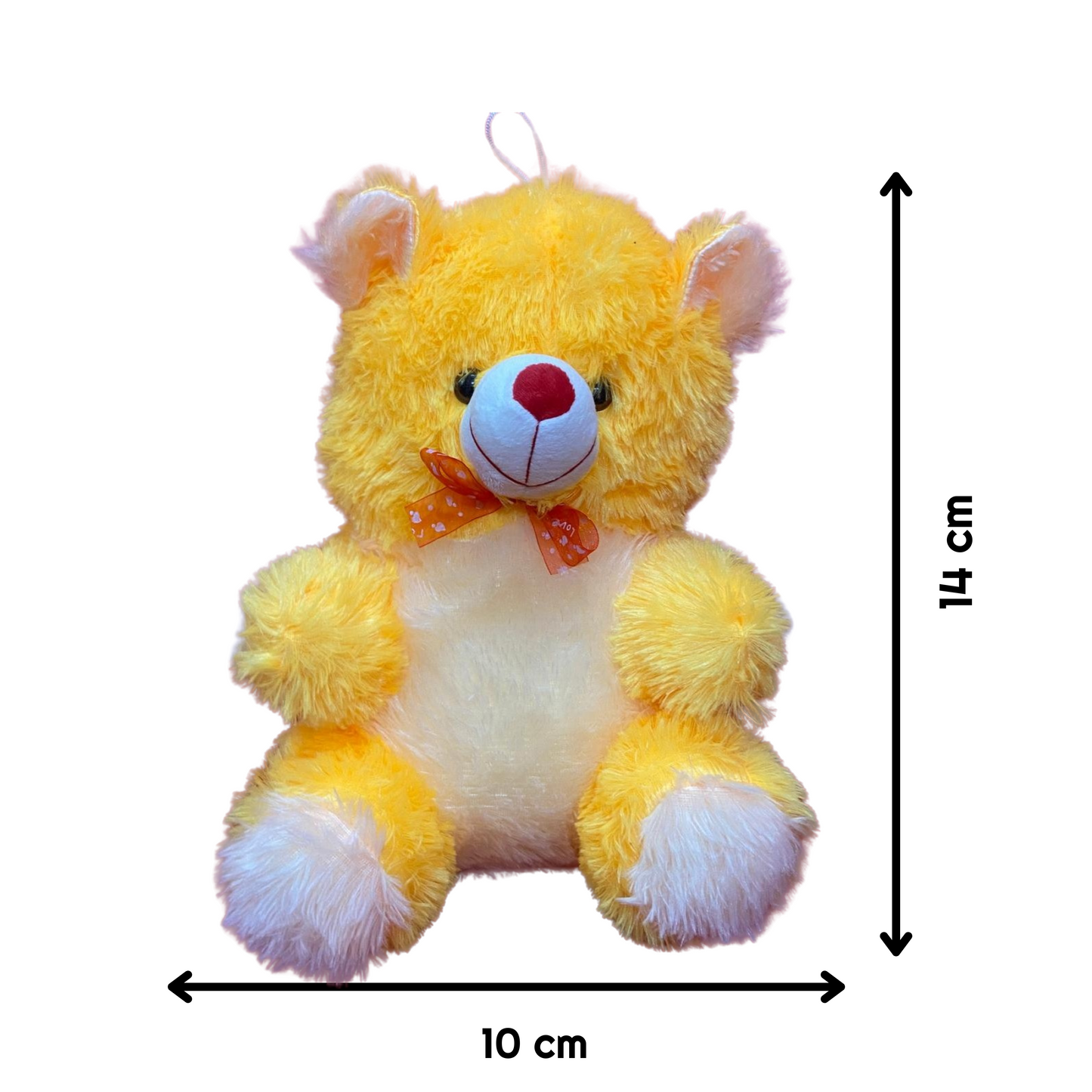 Small Plush Teddy Bear - Soft & Cuddly Stuffed Toy - Yellow