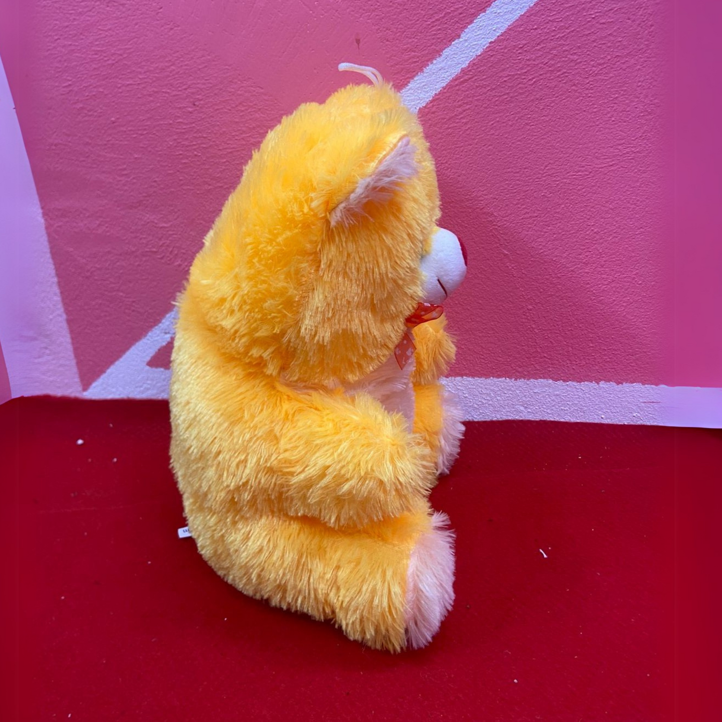 Small Plush Teddy Bear - Soft & Cuddly Stuffed Toy - Yellow