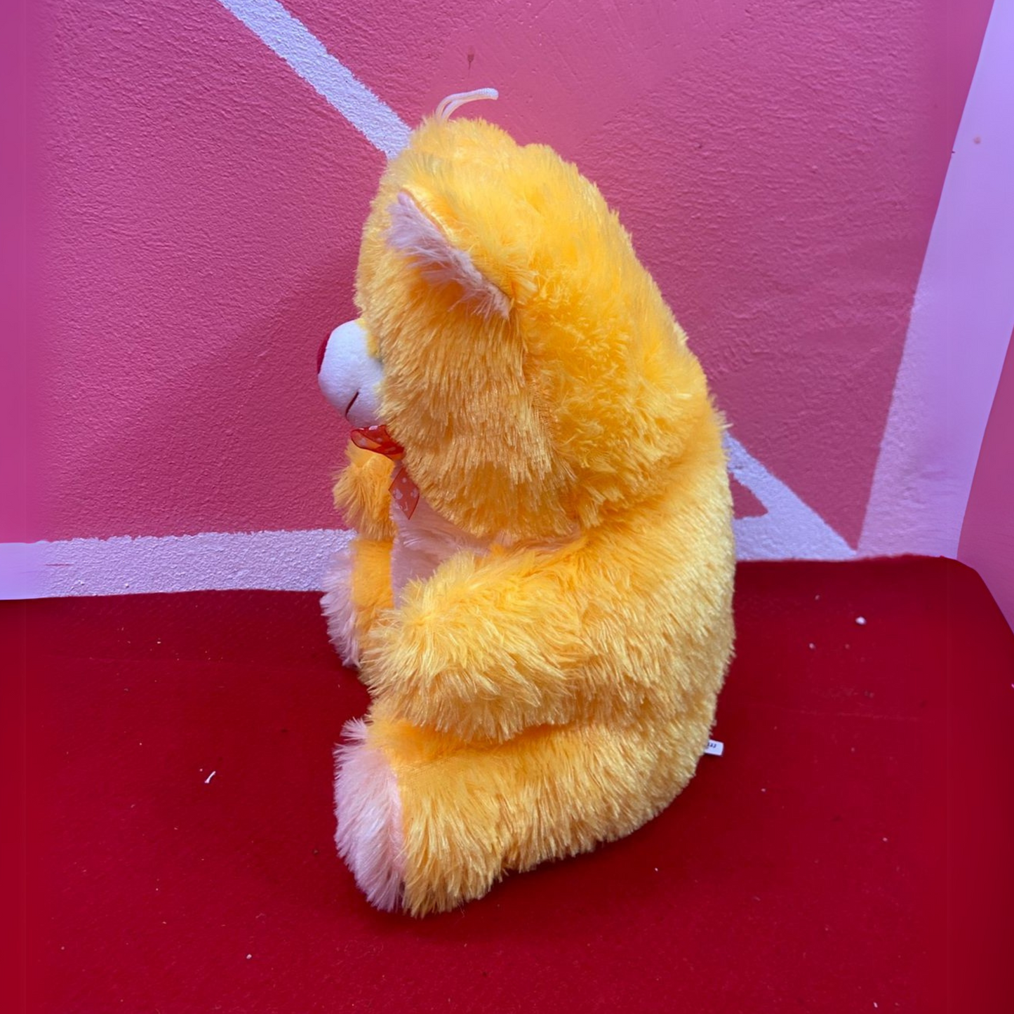 Small Plush Teddy Bear - Soft & Cuddly Stuffed Toy - Yellow