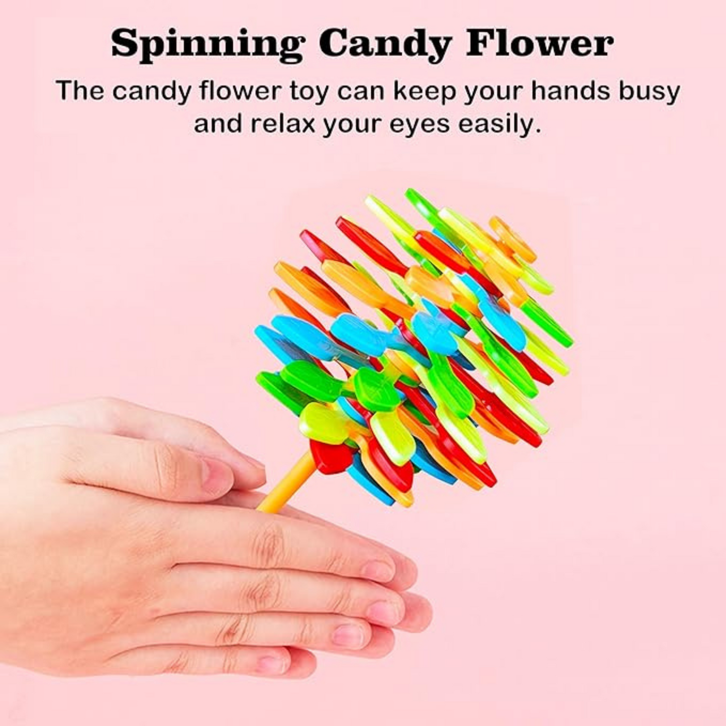 Spinning Candy Flower Toy for Kids