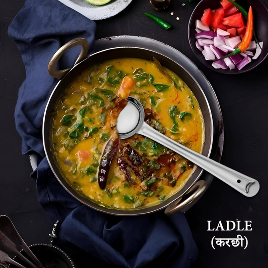 Stainless Steel Deep Ladle – Heavy Duty Cooking & Serving Spoon