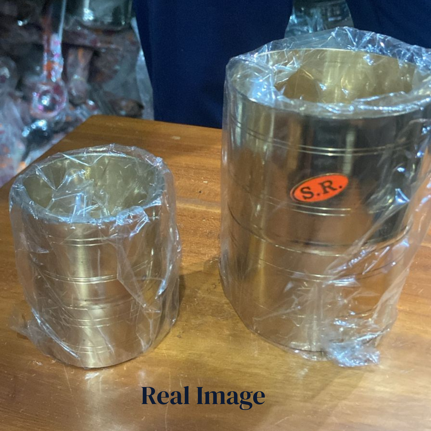Brass Traditional Rice Measuring Pot (Padi / Uzhakku)