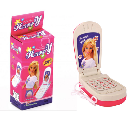 Benign Girl Toy Mobile Phone – Pretend Play Flip Phone for Kids