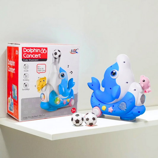 Blowing Ball Dolphin Toy