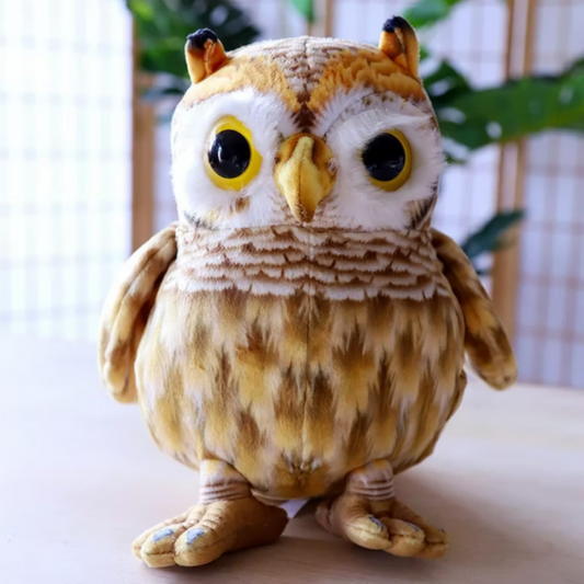 Cute Owl Plush Toy – Soft & Realistic Stuffed Animal