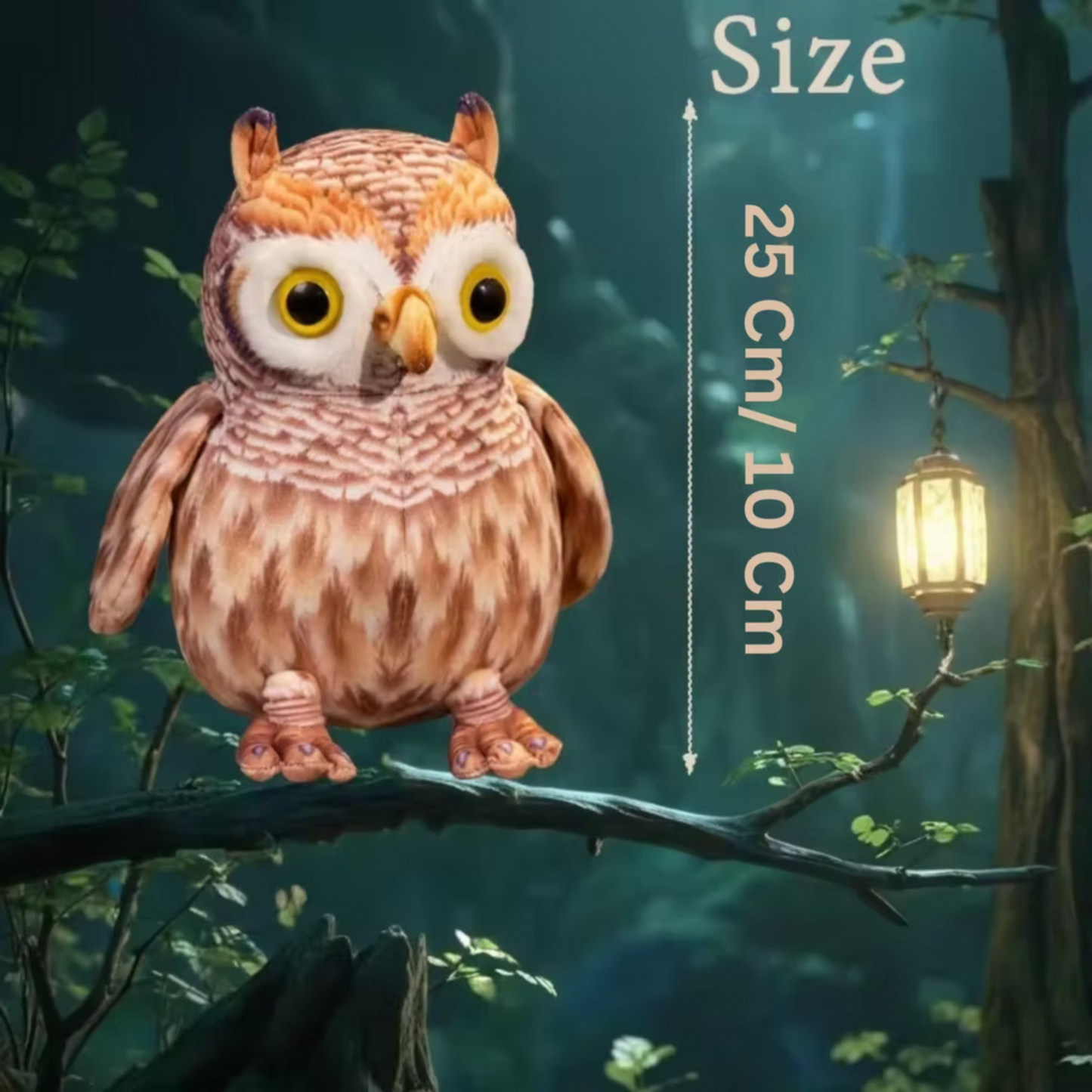 Cute Owl Plush Toy – Soft & Realistic Stuffed Animal