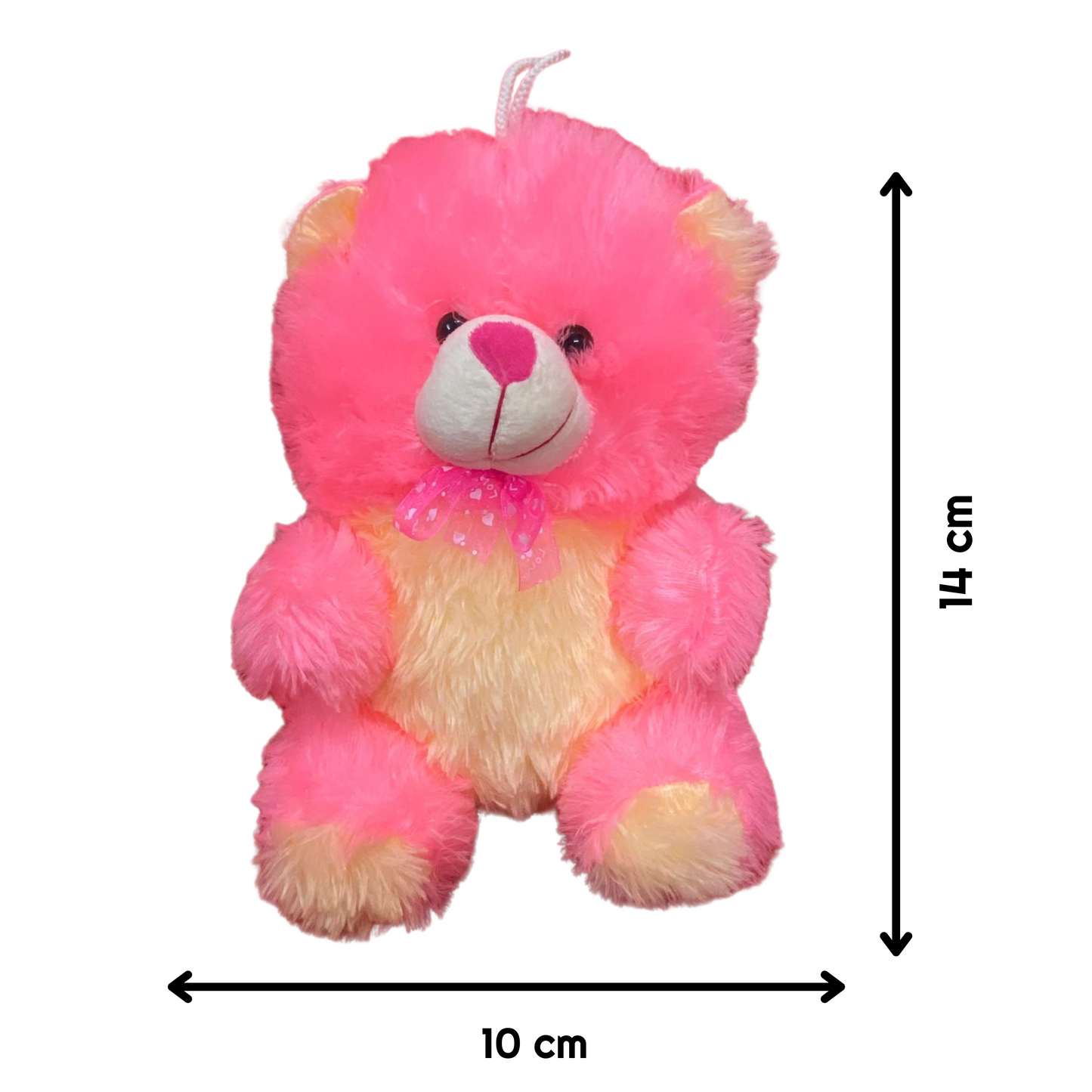 Small Plush Teddy Bear - Soft & Cuddly Stuffed Toy - Pink