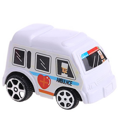 Miniature Racing Vehicles with Pull-Back Action - Durable and Colourful Toy Cars (Multicolour, Set of 6)