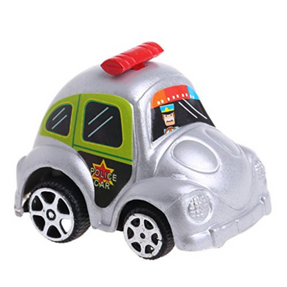 Miniature Racing Vehicles with Pull-Back Action - Durable and Colourful Toy Cars (Multicolour, Set of 6)