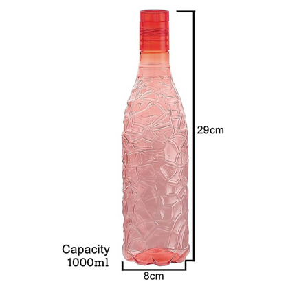 Premium Multi-Purpose Textured Plastic Water Bottle - 1000 Ml