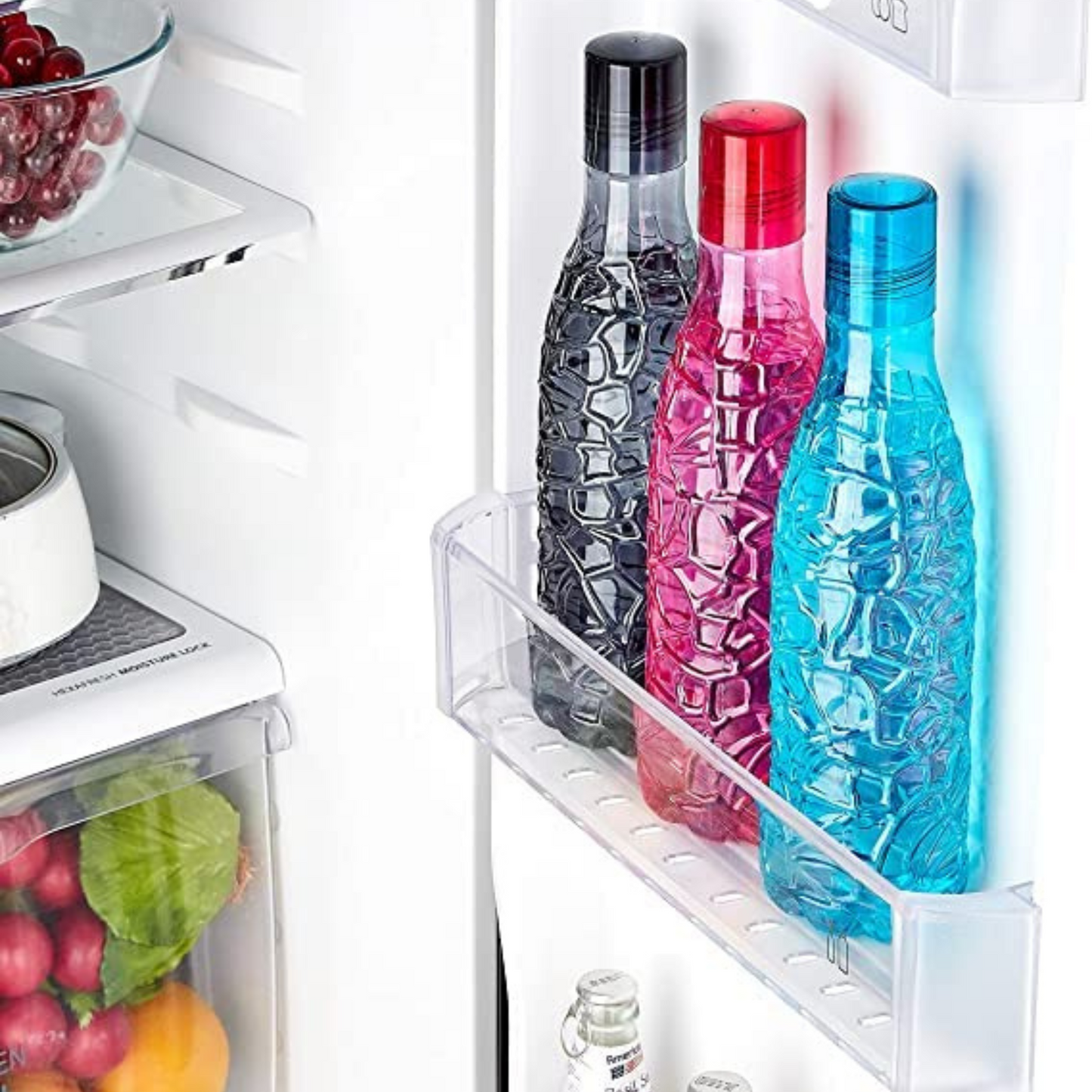 Premium Multi-Purpose Textured Plastic Water Bottle - 1000 Ml