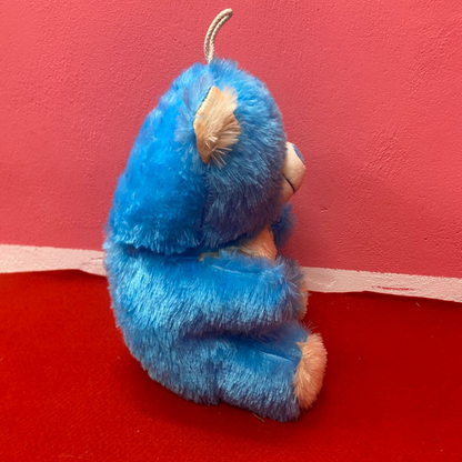 Small Plush Teddy Bear - Soft & Cuddly Stuffed Toy - Blue