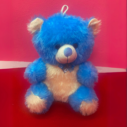Small Plush Teddy Bear - Soft & Cuddly Stuffed Toy - Blue