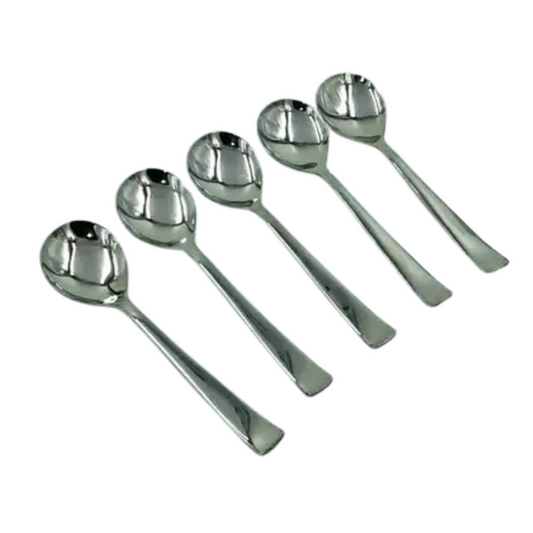 Stainless Steel Dining Spoon – Classic Design for Everyday Meals (Set of 5)