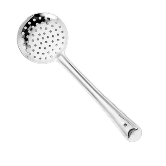 Stainless Steel Perforated Ladle – Ideal for Deep Frying & Straining