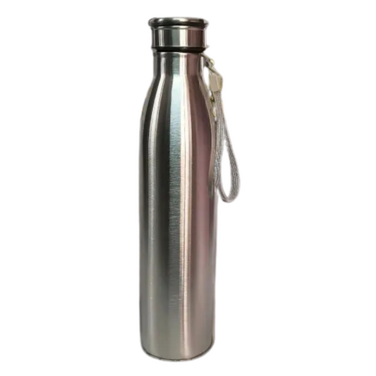 Stainless Steel Slim Light Weight Water Bottle With Loop 1000 Ml